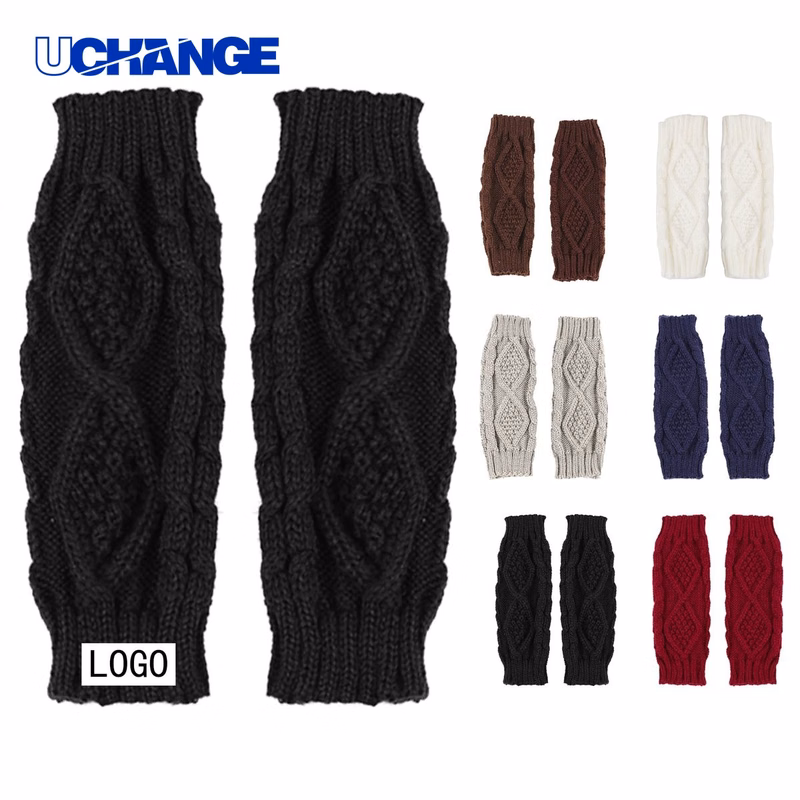 Diamond Wool Fingerless Gloves