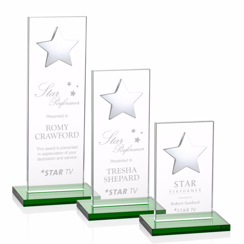 Dallas Star Award - Green/Silver