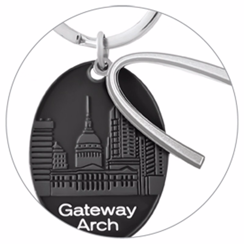 Soft Touch Key Tag W/ 1 Color Print - Soft Touch Key Tags