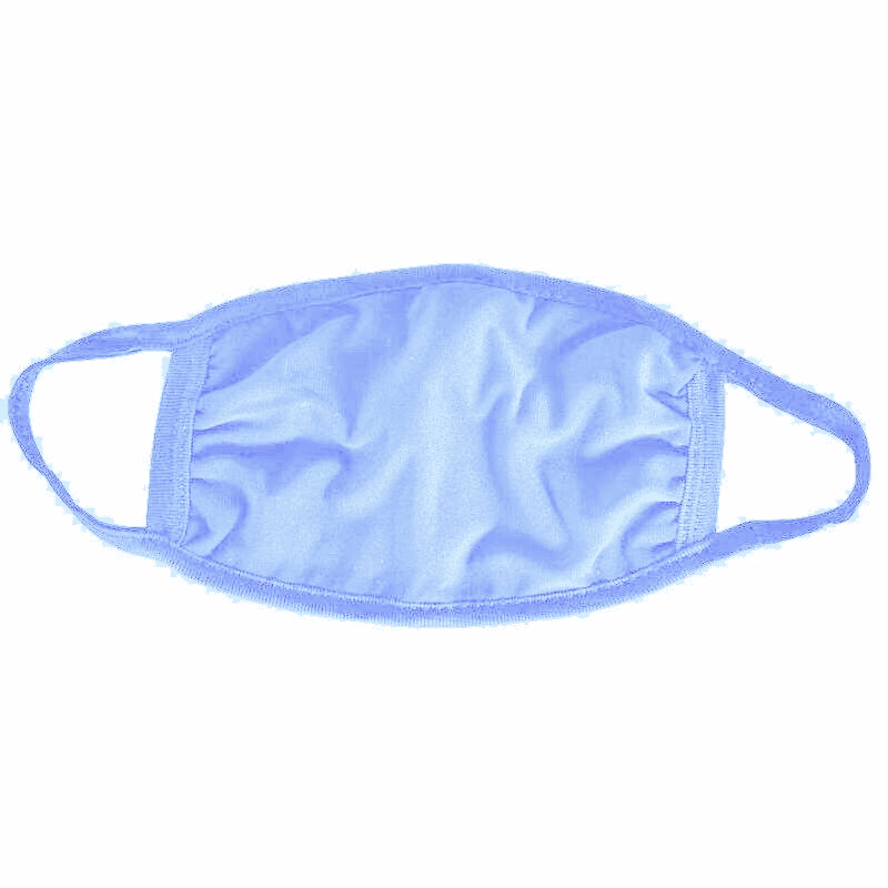 Light Blue Cotton Face Mask