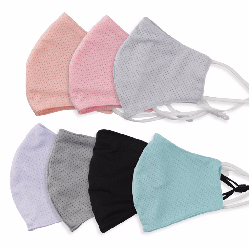 Cooling Ice Silk Face Mask