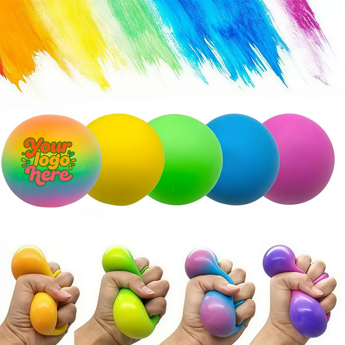 MOQ 25 Color Changing TPR Stress Ball Sensory Fidget Toy 1