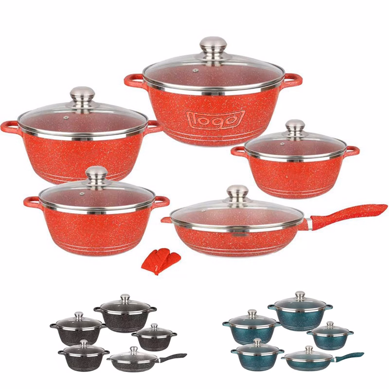 12 PCS Aluminum Non-Stick Cookware Set