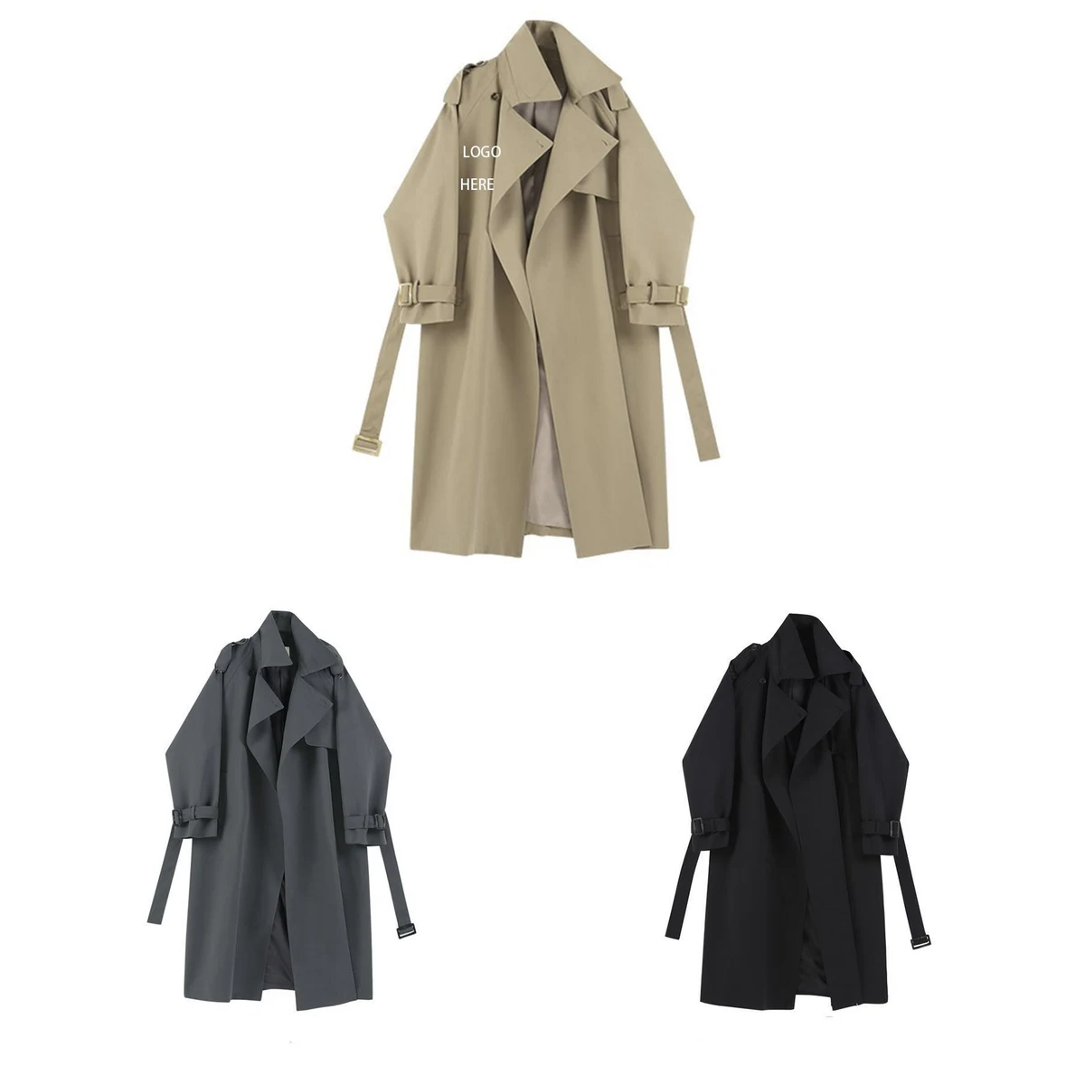 Women's Long Trench Coat 1