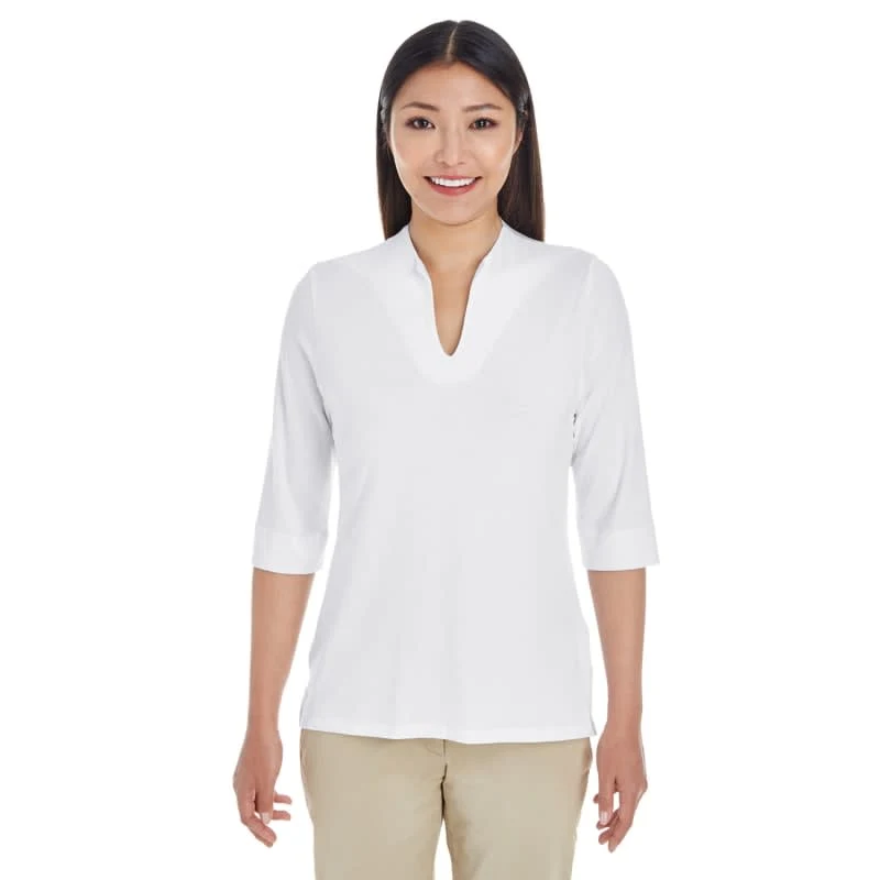 Devon & Jones Ladies' Perfect Fit™ Tailored Open Neckline Top 1
