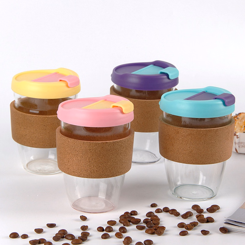 Glass Water Bottles with Lid