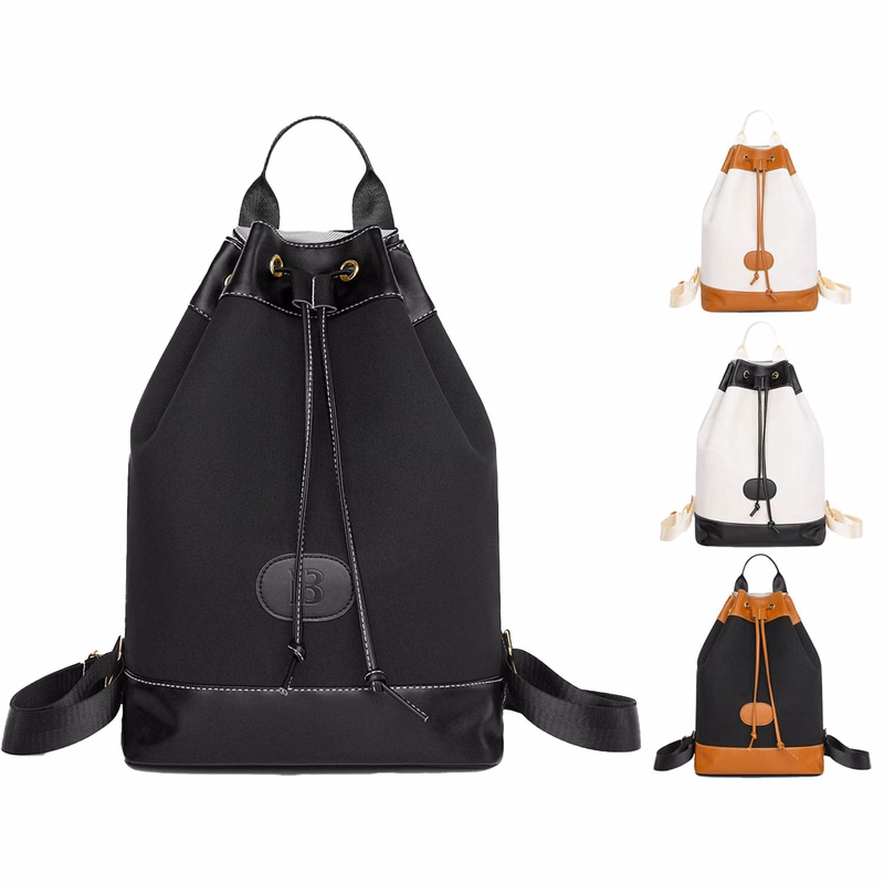 Waterproof Oxford Drawstring Backpack w/ Handle for Travel