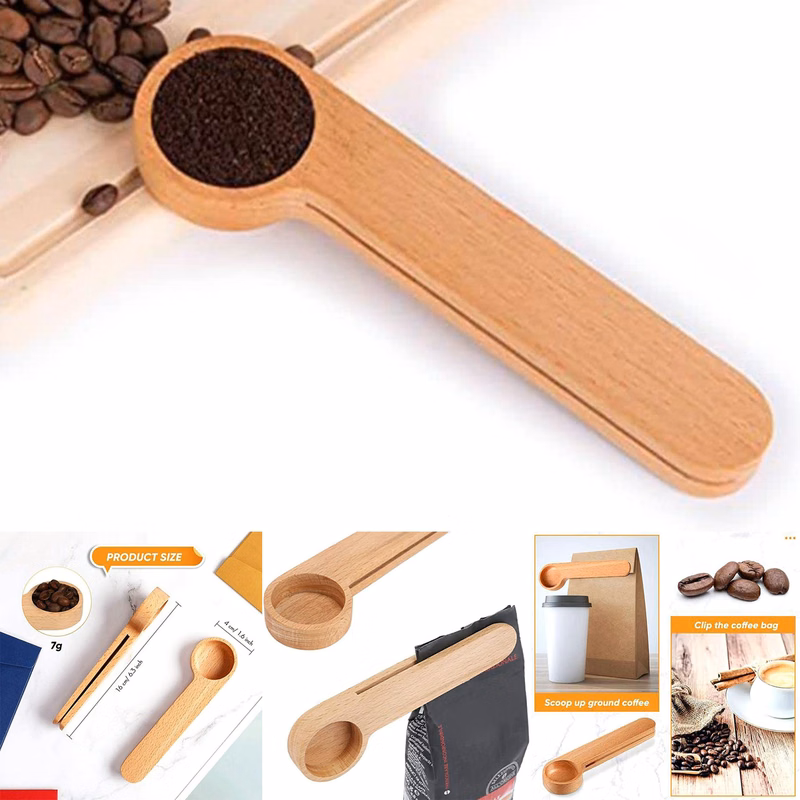 Wooden Coffee Tablespoon Beechwood Measuring Spoon