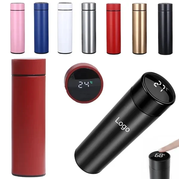 Temperature Sensing Insulation Cup Smart Thermos Bottle for Commutes, Fitness and Travel 1
