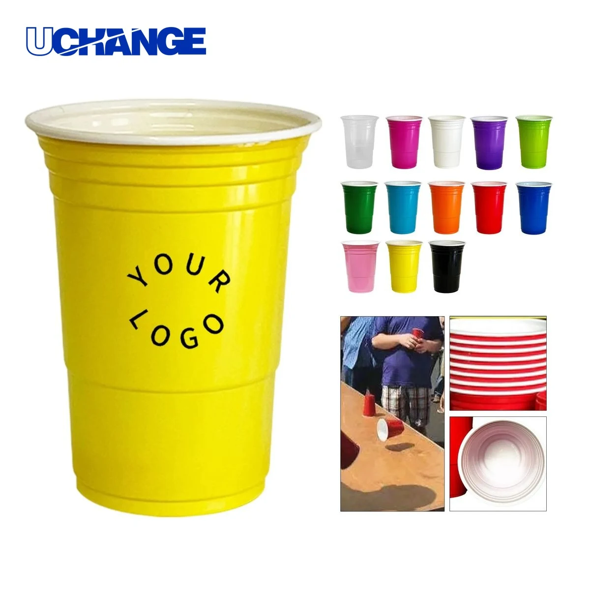 Plastic Beer Pong Cup 16oz 1