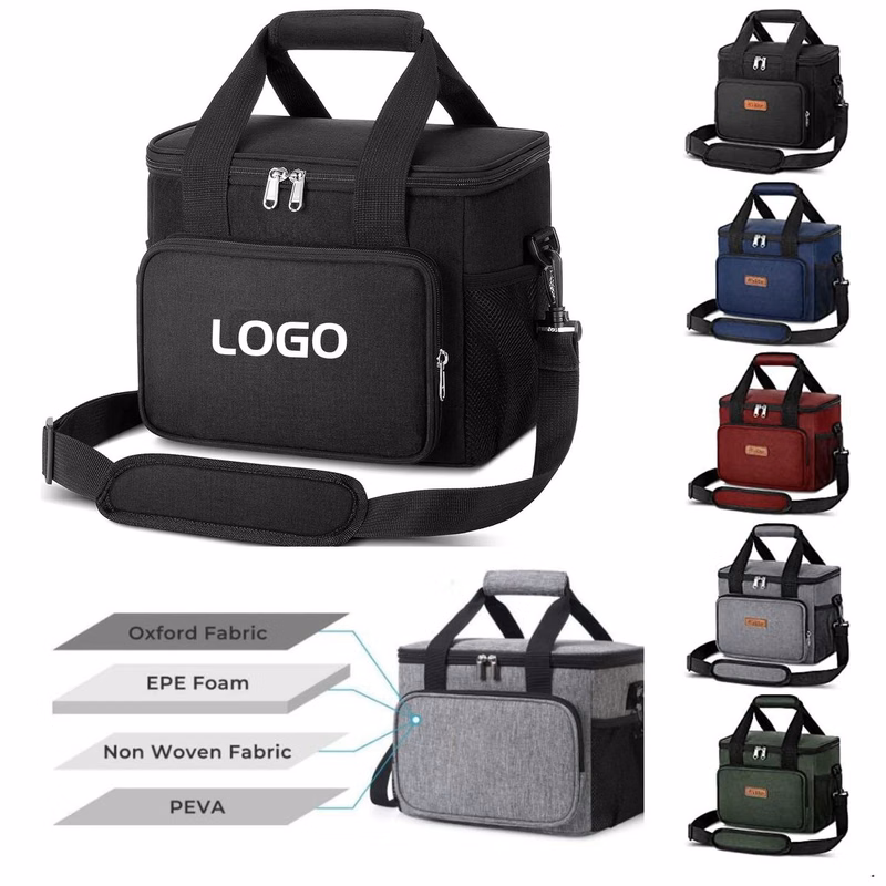 Insulated Leakproof Lunch Tote with Adjustable Shoulder Strap