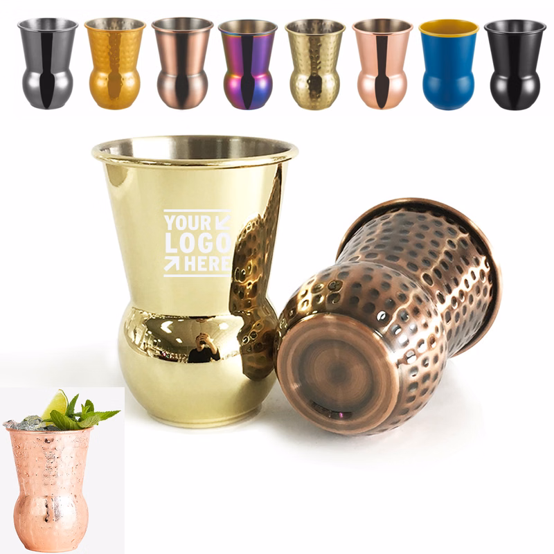 12 OZ Copper Hammered Tumbler Cup