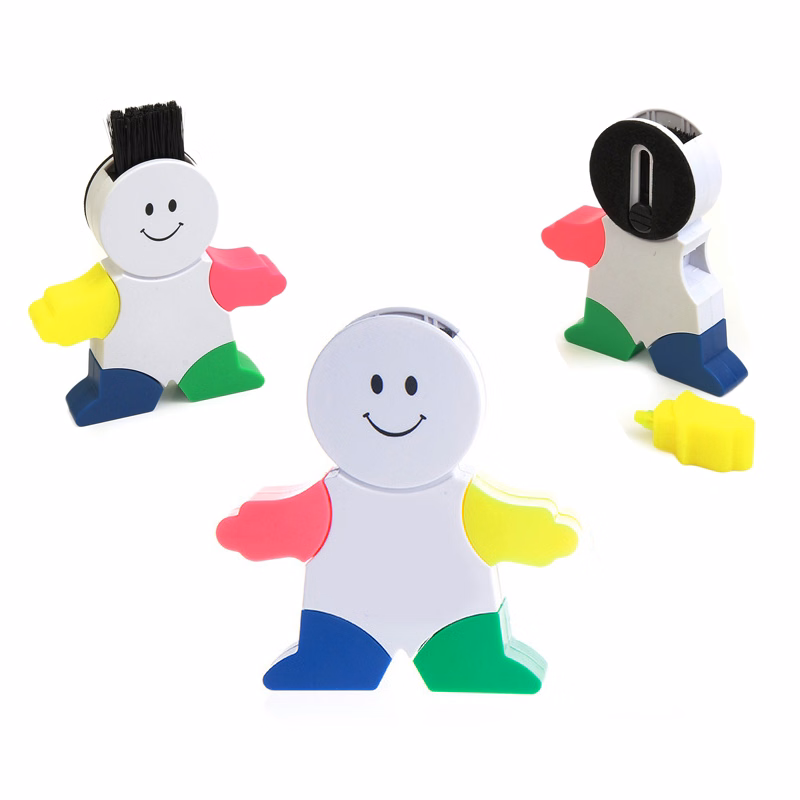 Mini Cartoon Four-color Highlighter