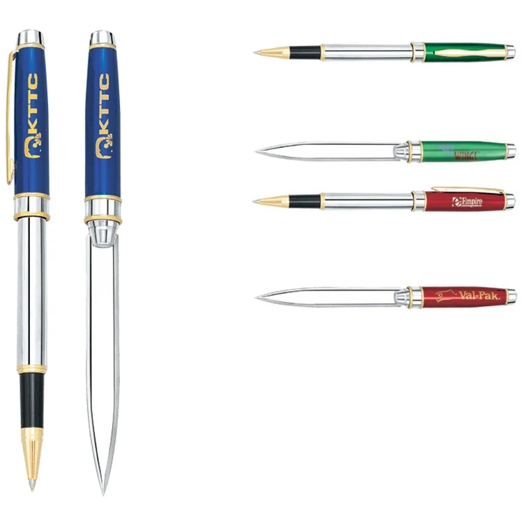 Jayden II Cap Off Rollerball Brass Pen & Letter Opener 1