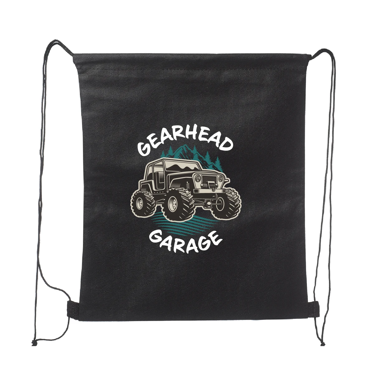 Wanderlust Non-Woven Drawstring Backpack (Full Color Imprint) 1