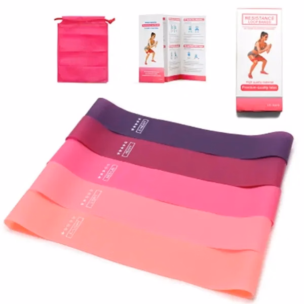 Silicone Yoga Stretch Band(Five piece set)