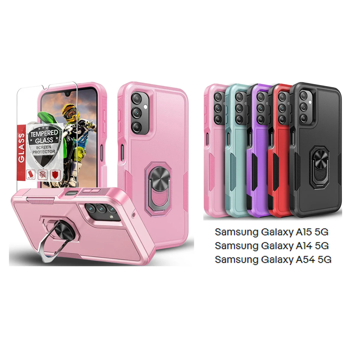iBank ® Shockproof Case compatible with Galaxy A17/A16/S26/S25/S64 1