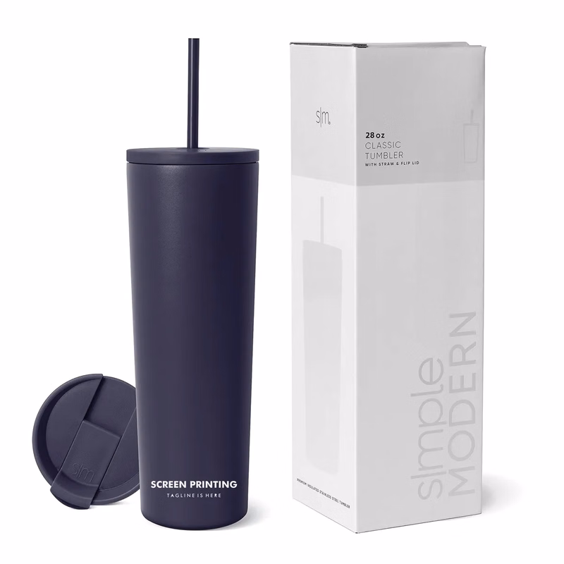 20 OZ Stainless Steel Insulated Tumbler with Lid and Straw