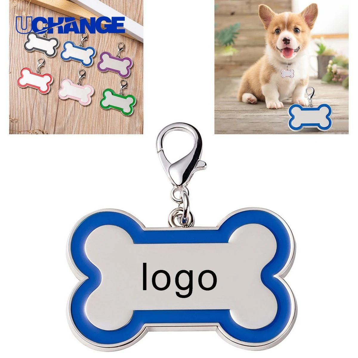 Custom Pet ID Tag Accessory for Collars 1