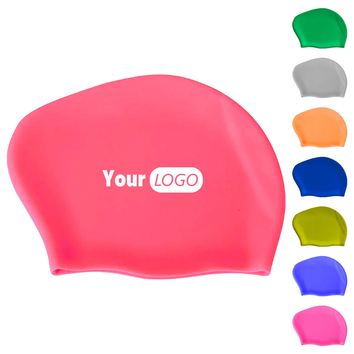 Silicone Long Hair Swim Cap For Comfort And Protection 1