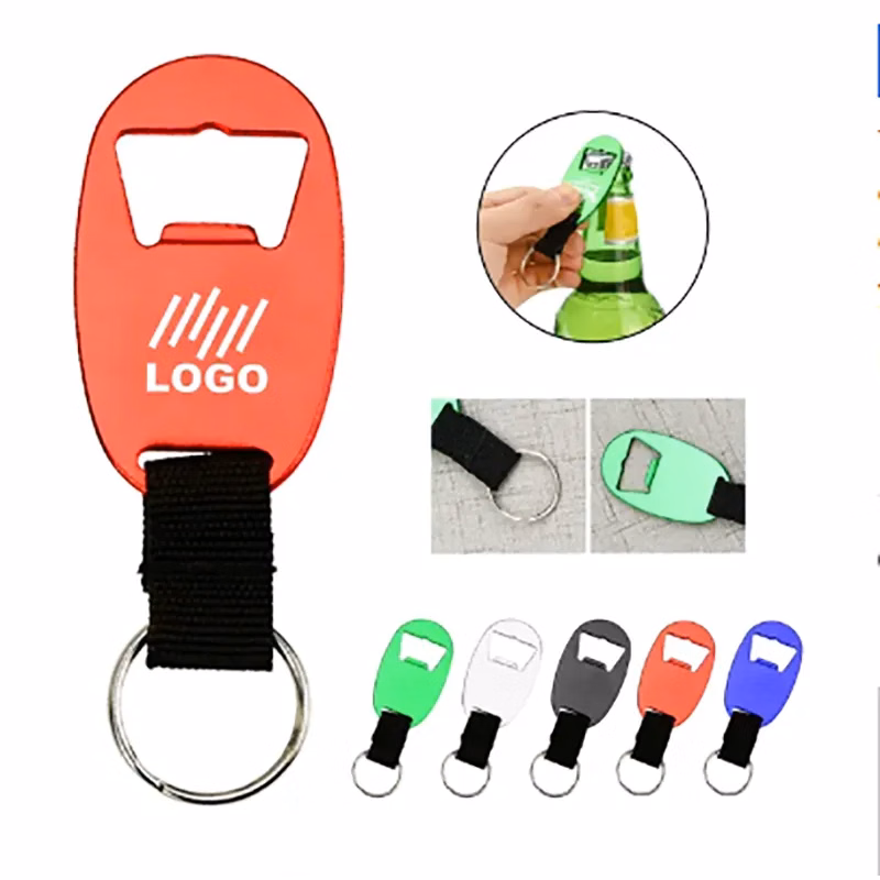 Egg-Shaped Beer Bottle Opener Key Chain