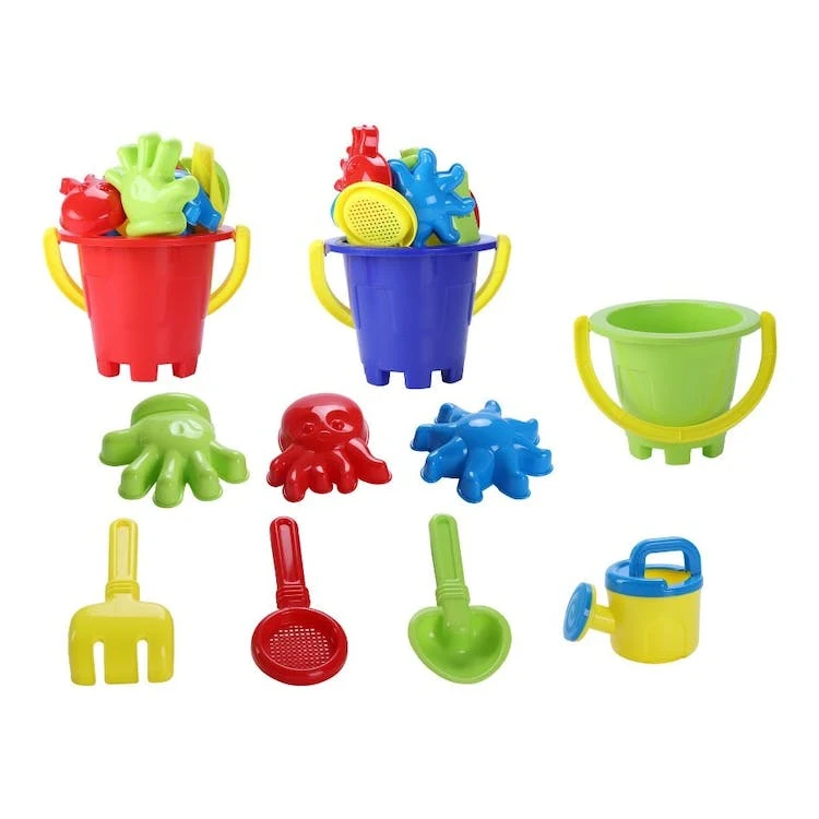 Sand Bucket Play Sets - 7 Accessories 1