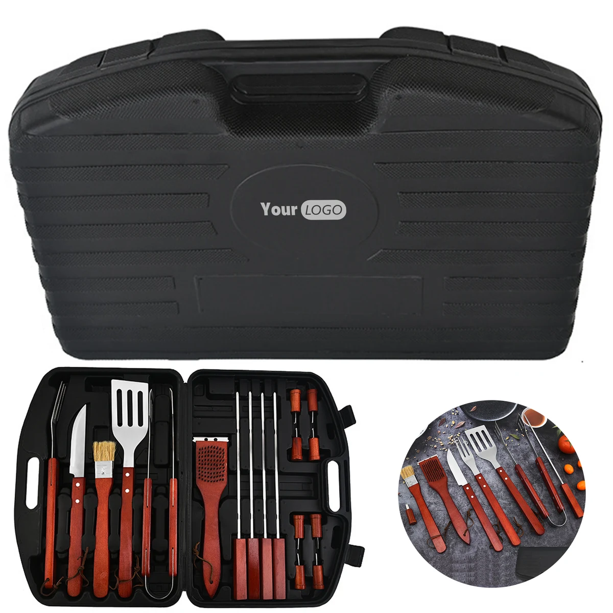 Stainless Steel Bbq 18 Piece Set 1