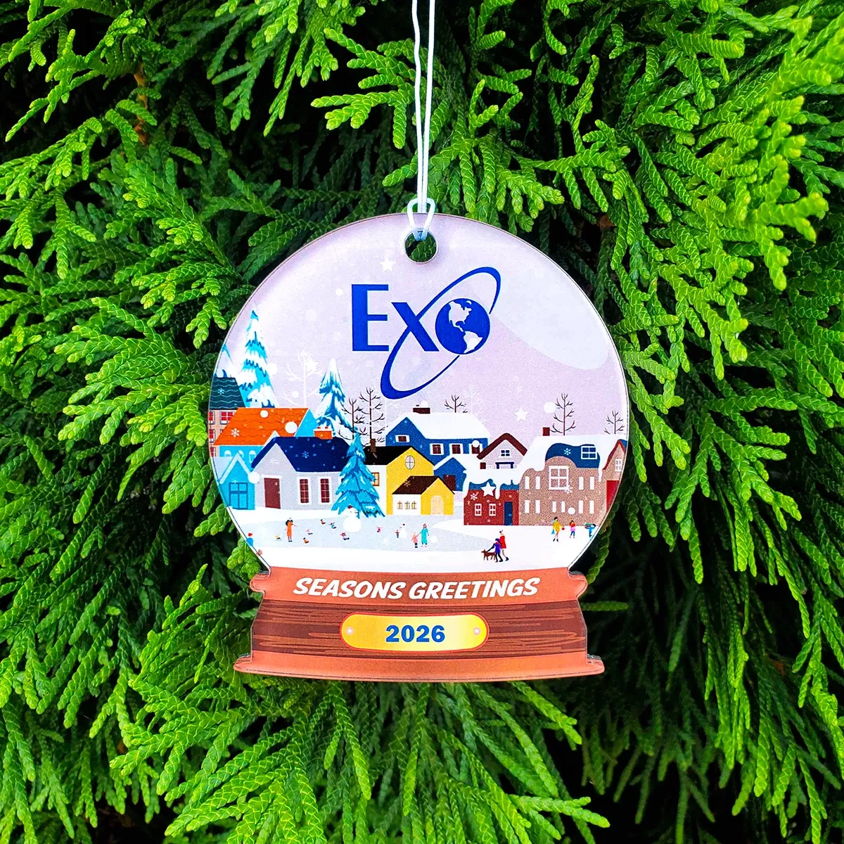 Full Color Acrylic Ornament Custom Shape 1