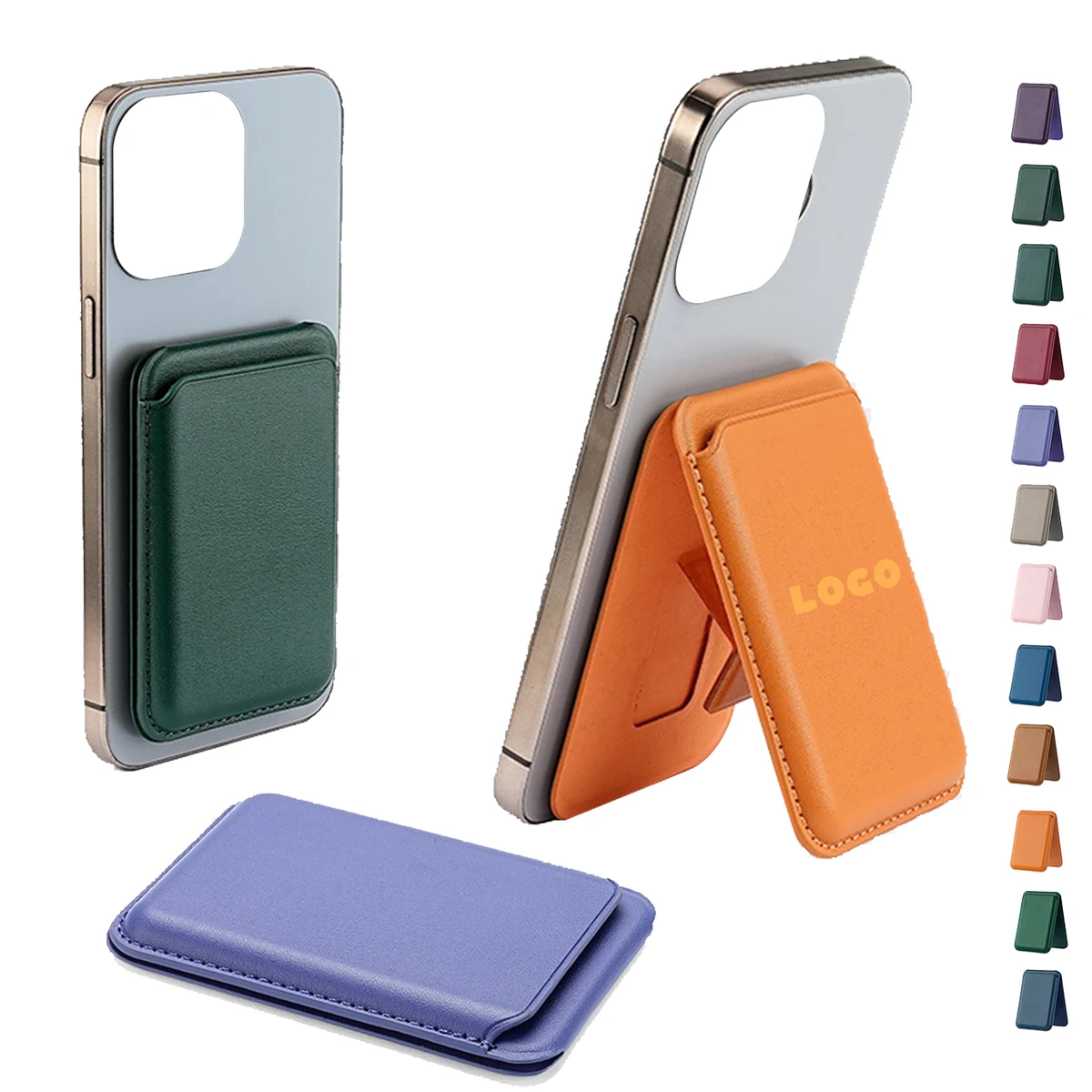 MOQ 100 Magnetic Phone Stand with Card Slot 1