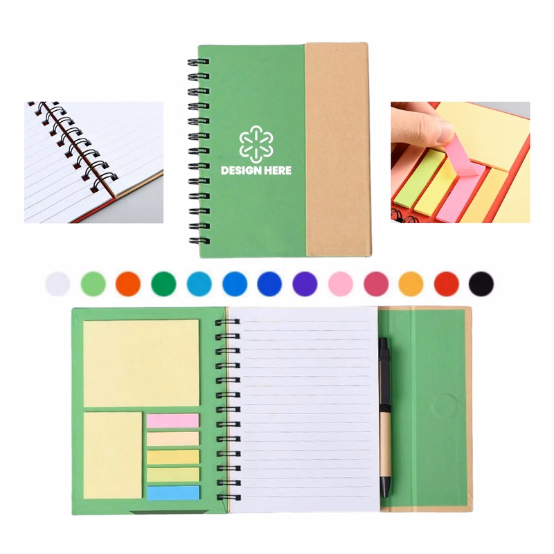 Magnetic Spiral Sticky Notebook