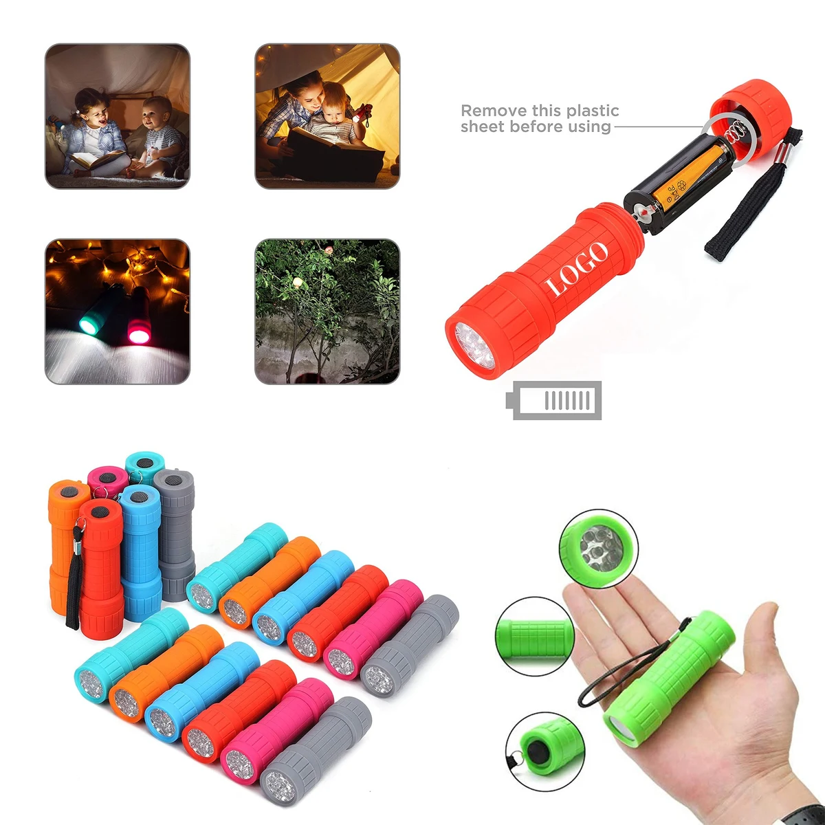 9 LED Mini Flashlight Set 1