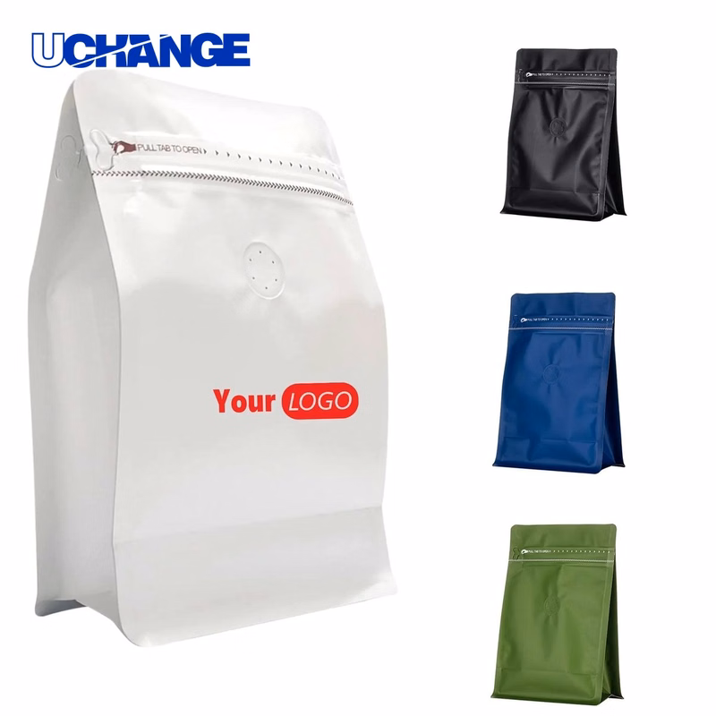 Stand-Up Coffee Bean Zipper Packaging Bag