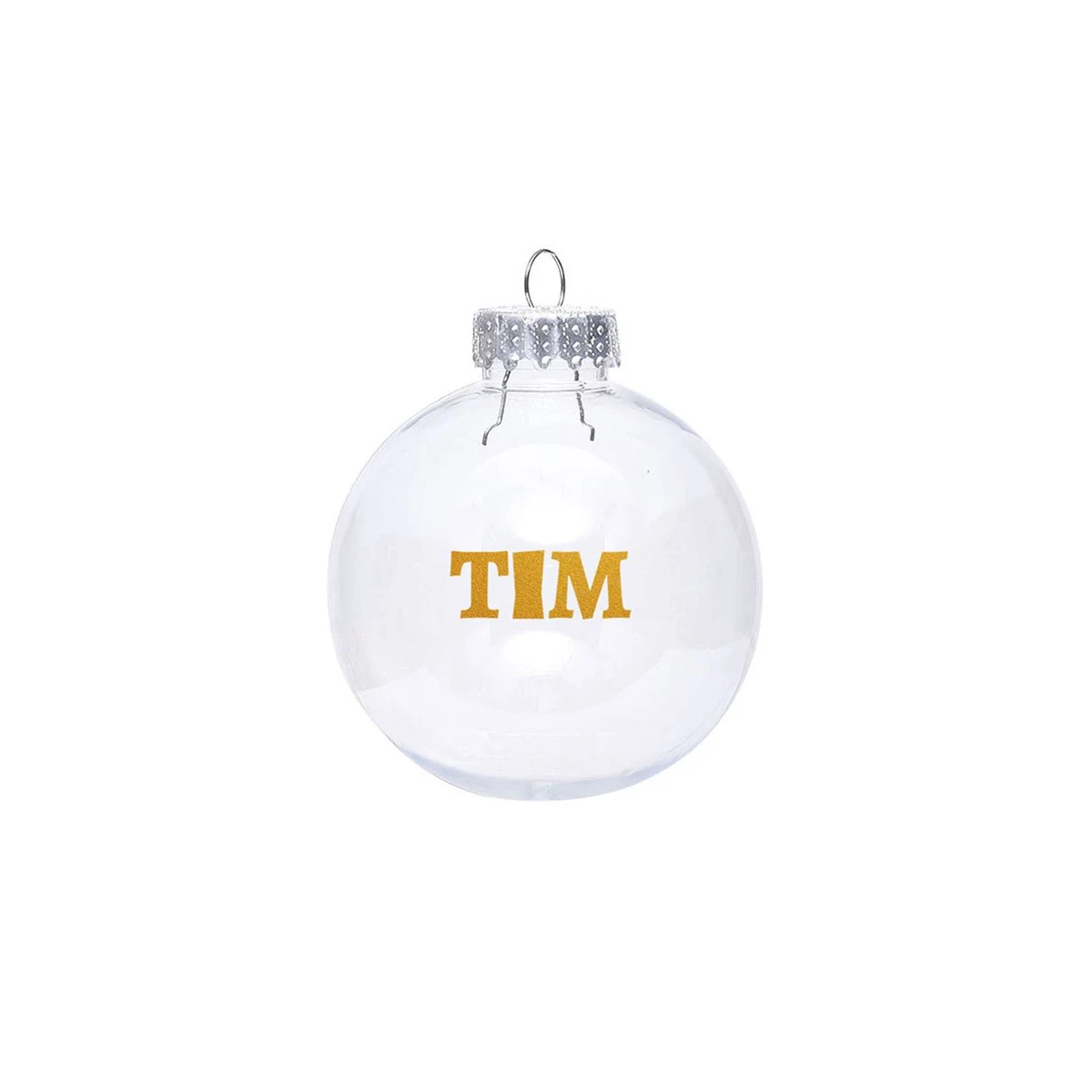 Clear Plastic Christmas Ball 1