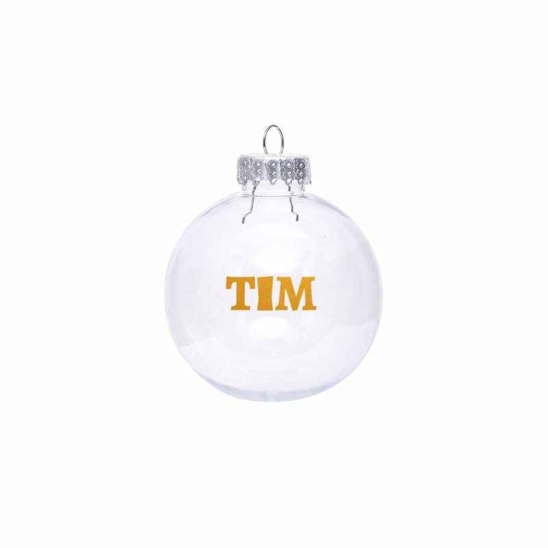 Clear Plastic Christmas Ball