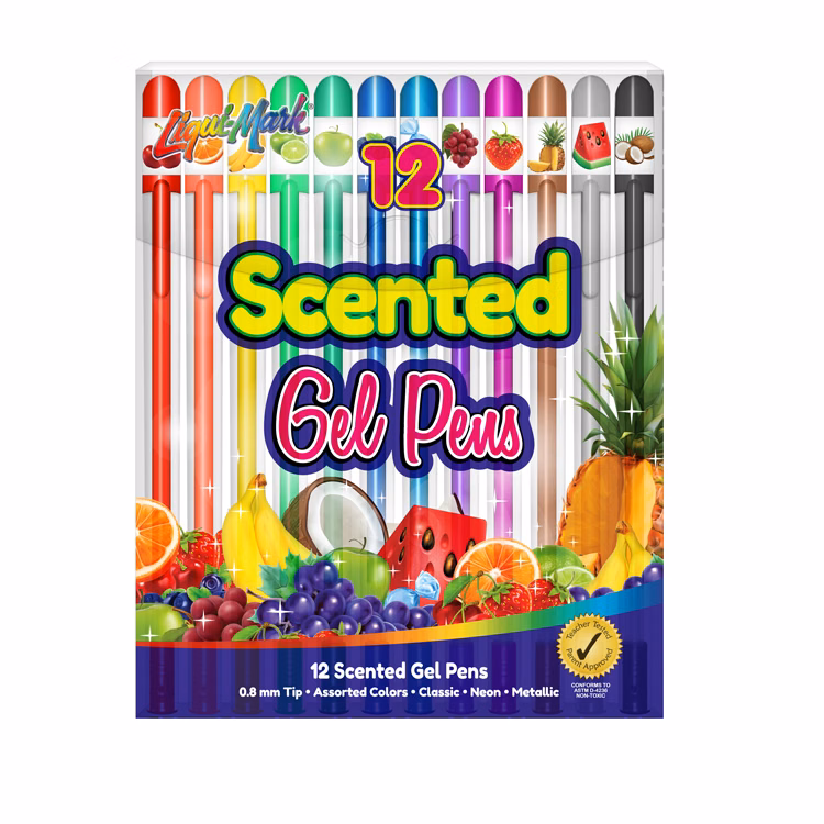 12ct Scented Gel Pens - Assorted Colors