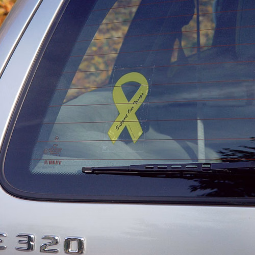 Custom Static Cling Decal with Face Down Application