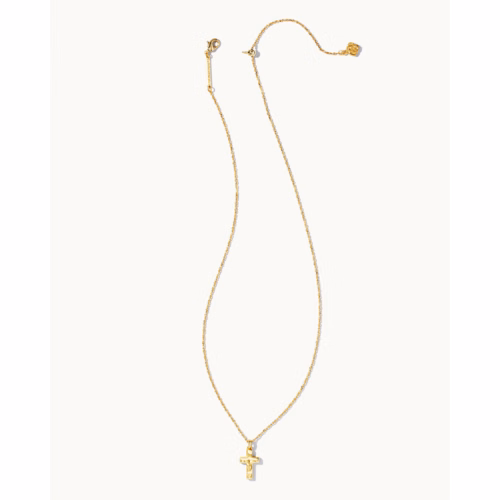 Kendra Scott Cross Pendant Necklace in Gold