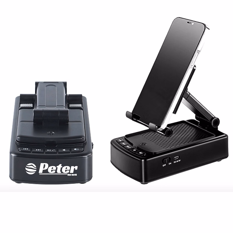 Phone Stand With Wireless Bluetooth Speaker