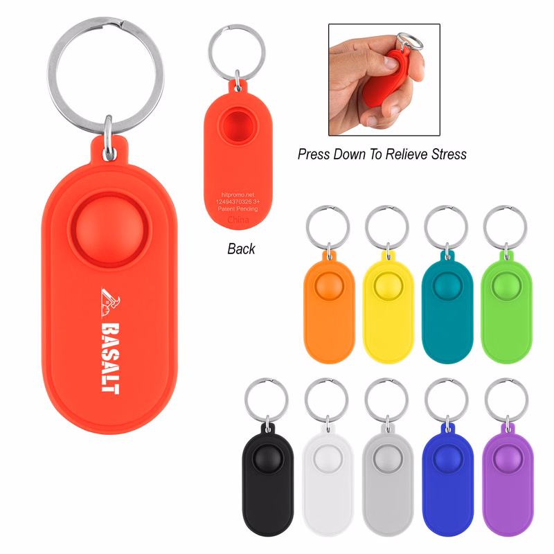 Push Pop Stress Reliever Key Tag