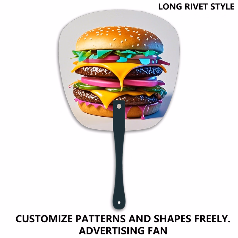Customizable Plastic Advertising Fan - Add Logo/Image