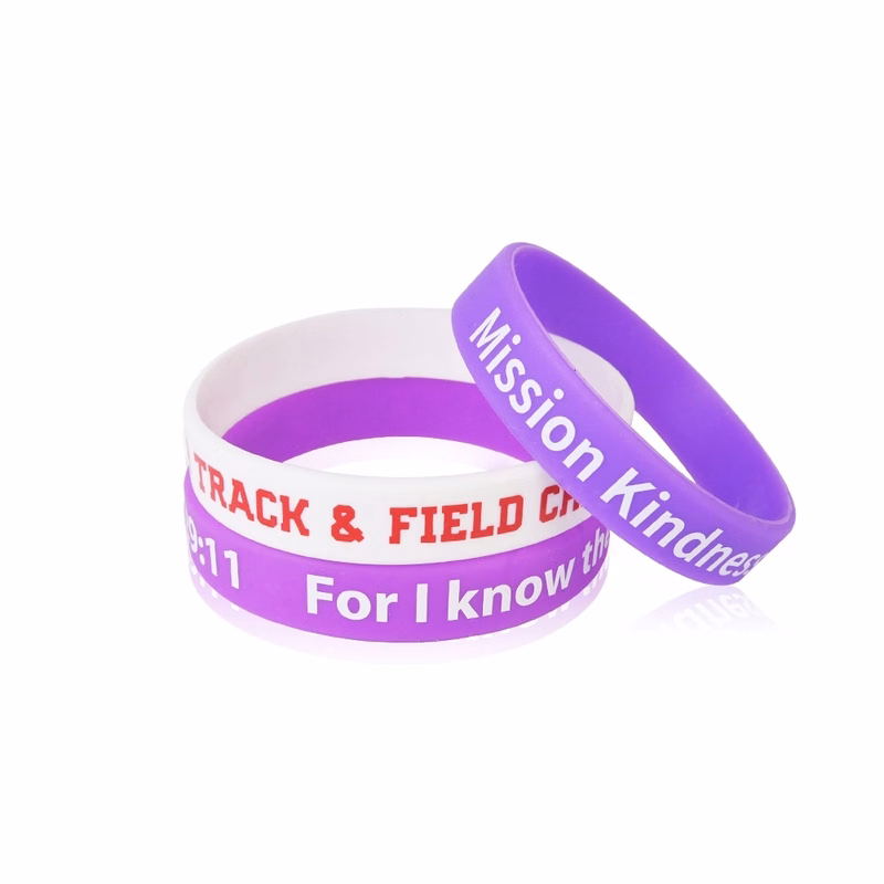 1" Custom Printed Silicone Wristband