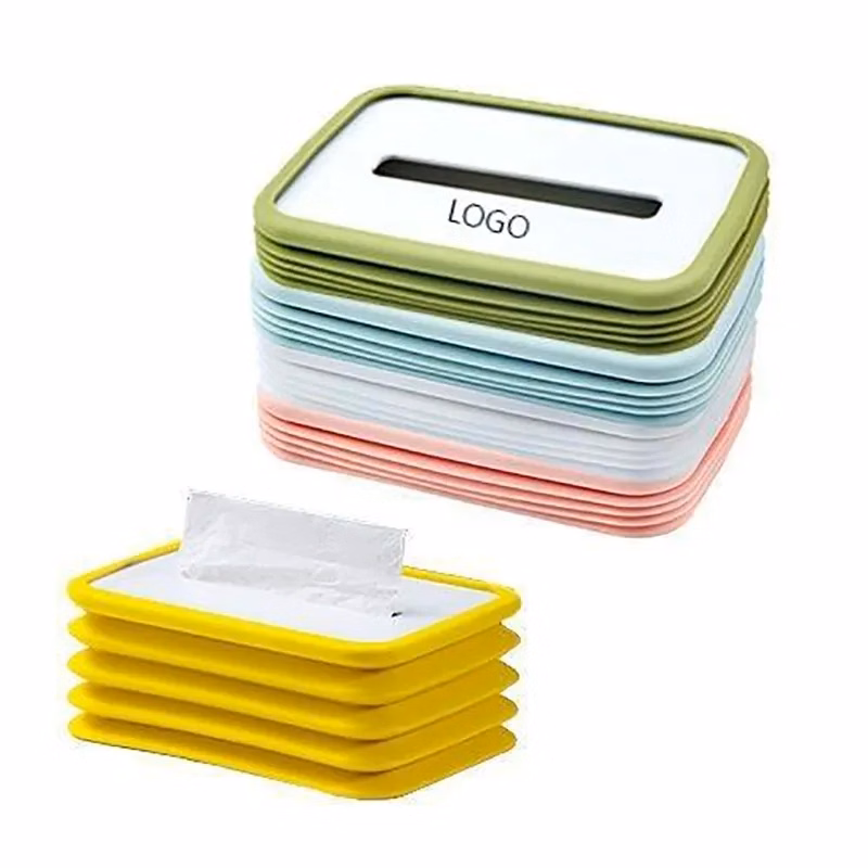 Silicone Foldable Tissue Box Cover
