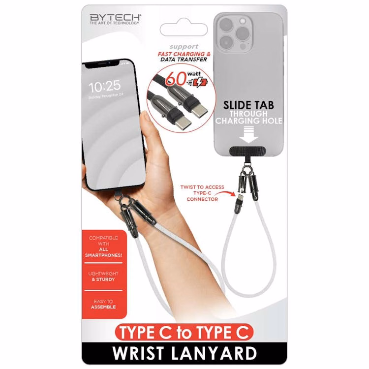 Type C Phone Lanyard Cables - Assorted Colors