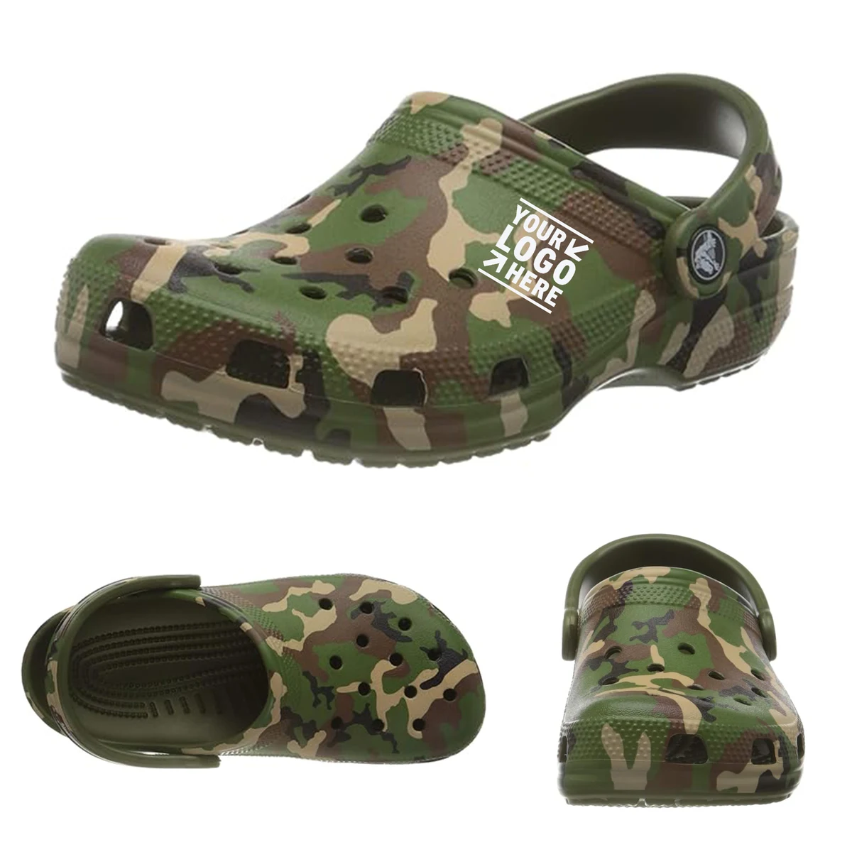 Adult Unisex Classic Printed Camo Clog Comfortable Shoes 1
