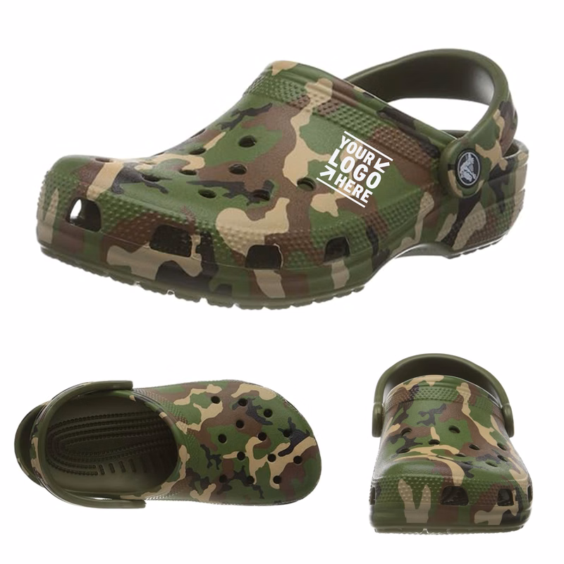 Adult Unisex Classic Printed Camo Clog Comfortable Shoes
