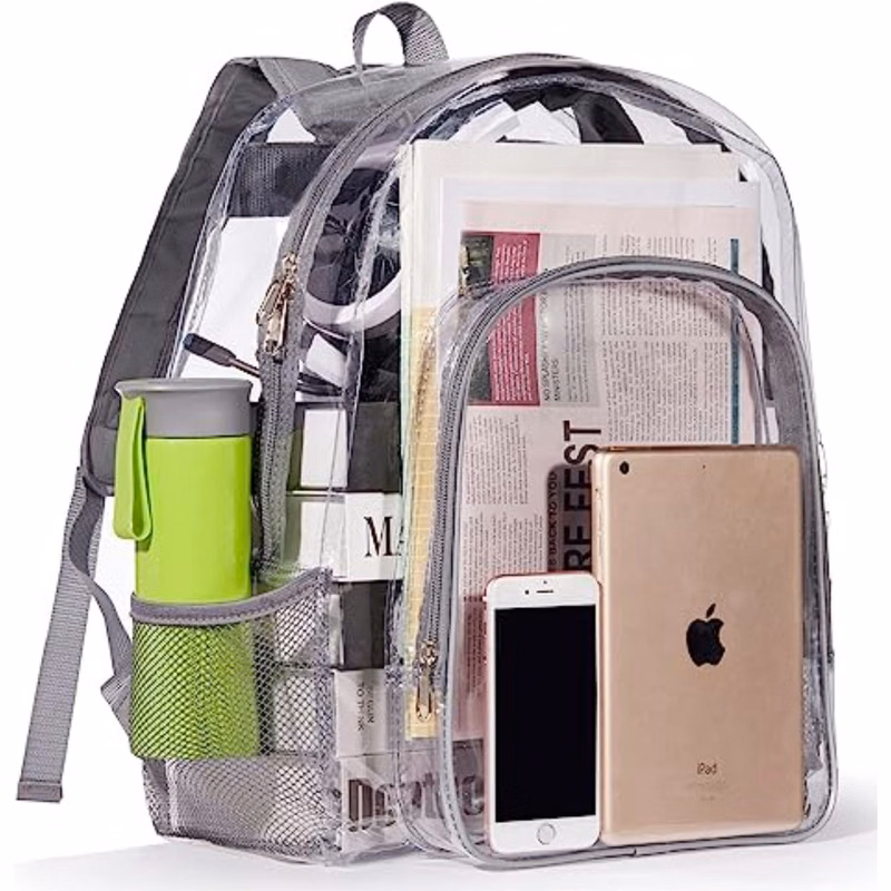 Heavy Duty Clear PVC Transparent Backpack