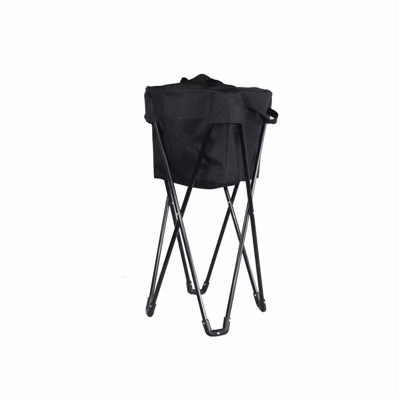 Foldable Ice Bucket Camping Chair w/ Cooler Bag