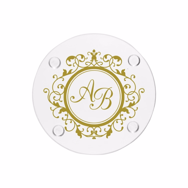 4" Round Glass Coaster