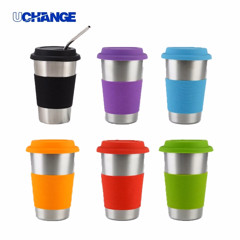 17 Oz. Stainless Steel Tumbler With Reusable Straw