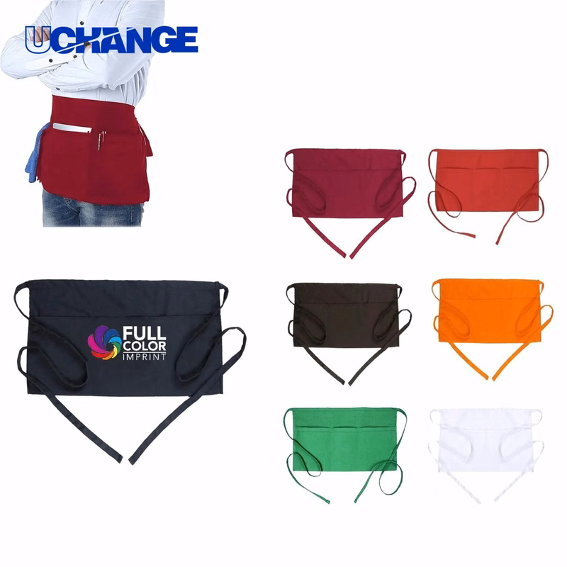 Three-Pocket Server Half Apron
